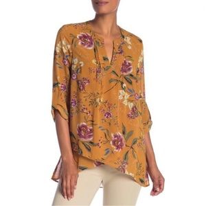 🌻HP!🌻 DR2 by Daniel Rainn Flowy Layered Hi Lo Blouse Tunic M